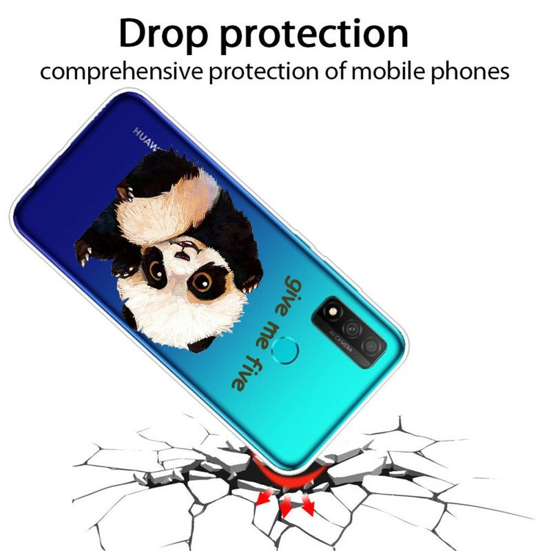 Hülle Für Huawei P Smart 2020 Nahtloser Panda. Gib Mir Fünf