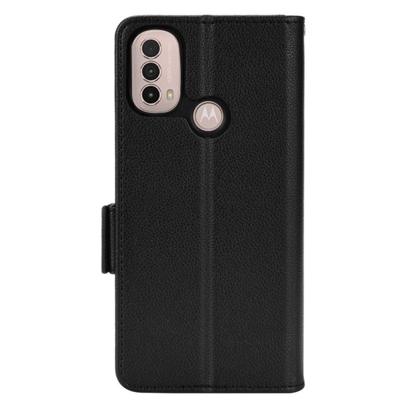 Lederhüllen Für Moto E40 / E30 / E20 Flip Case Klappe Doppelt. Neue Farben