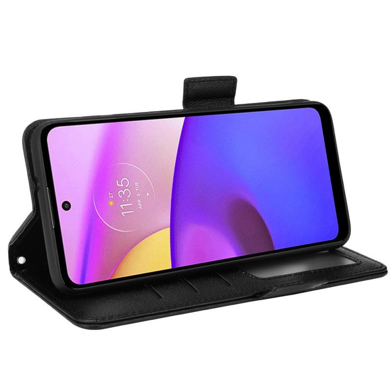 Lederhüllen Für Moto E40 / E30 / E20 Flip Case Klappe Doppelt. Neue Farben