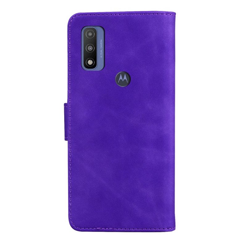 Lederhüllen Für Moto E40 / E30 / E20 Hautberührender Schmetterling