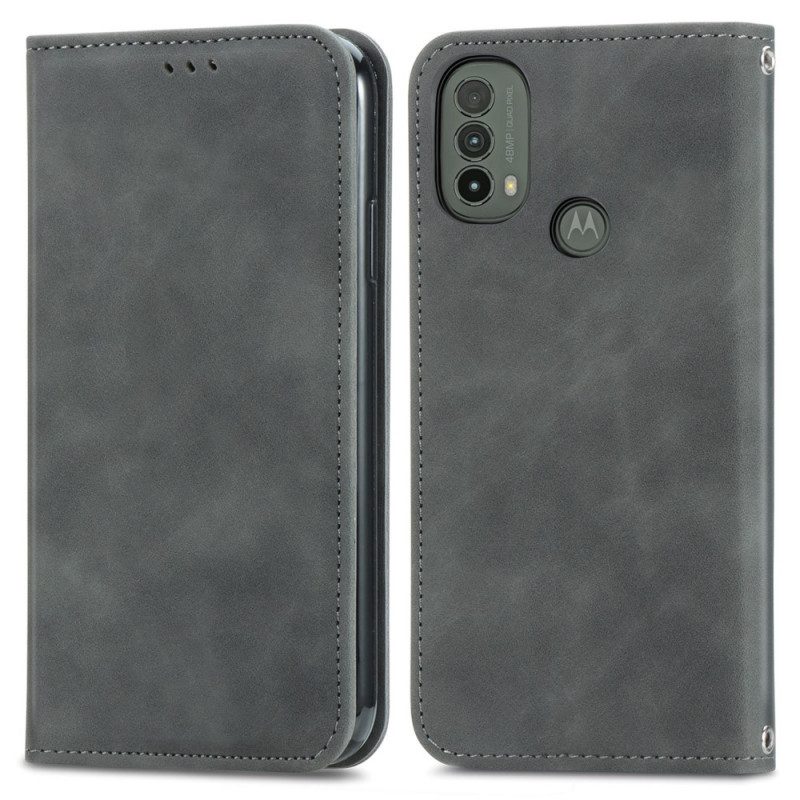 Schutzhülle Für Moto E40 / E30 / E20 Flip Case Skin-touch-design