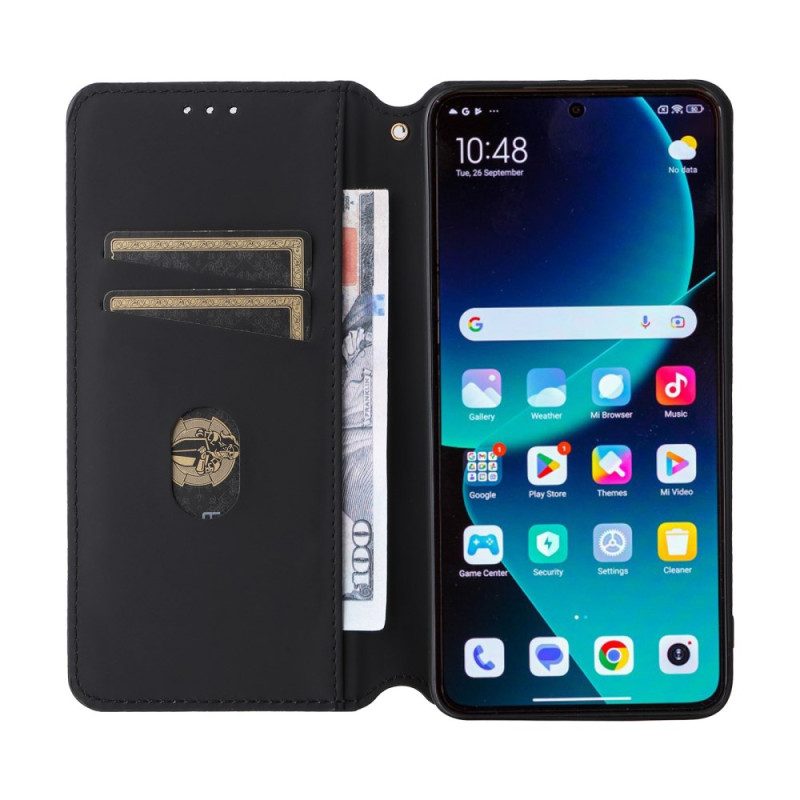 Flip Case Xiaomi 14t 3d-würfel