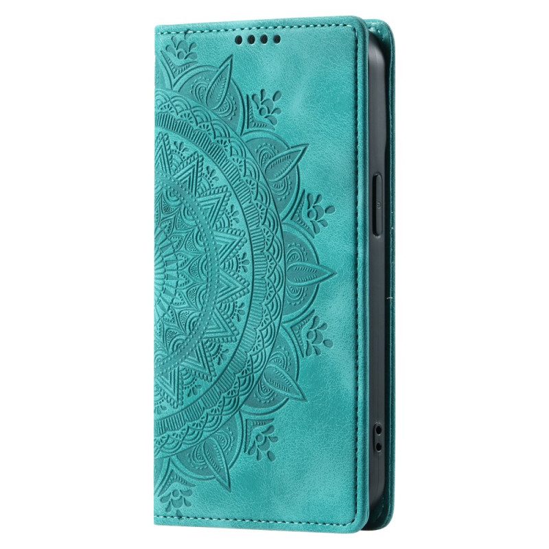 Flip Case Xiaomi 14t Mandala-wildleder-effekt