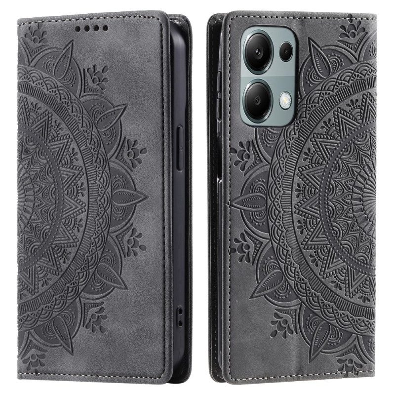 Flip Case Xiaomi 14t Mandala-wildleder-effekt