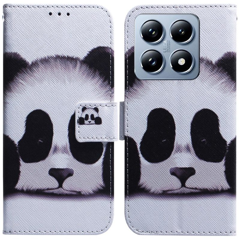 Lederhüllen Xiaomi 14t Handyhülle Panda