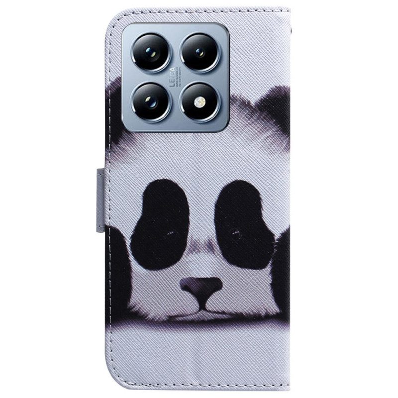 Lederhüllen Xiaomi 14t Handyhülle Panda