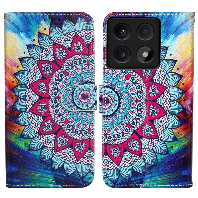 Lederhüllen Xiaomi 14t Mandala Premium