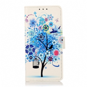 Flip Case Für Xiaomi Redmi 10A Blühender Baum