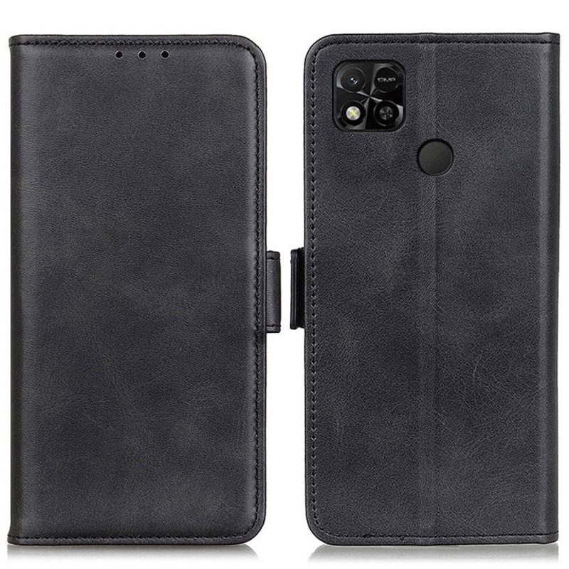 Flip Case Für Xiaomi Redmi 10A Doppelter Verschluss