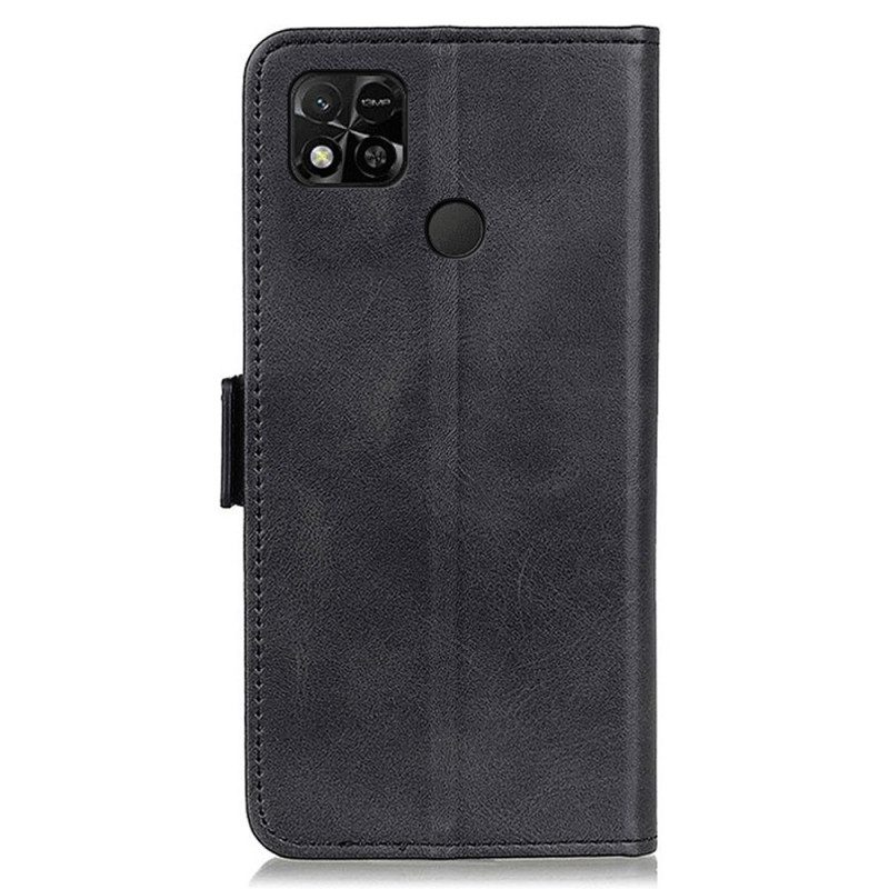 Flip Case Für Xiaomi Redmi 10A Doppelter Verschluss