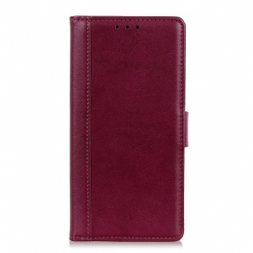 Flip Case Für Xiaomi Redmi 10A Ledereffekt