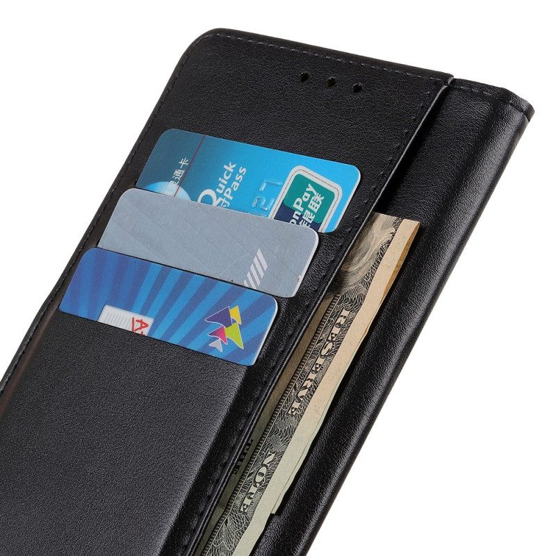 Flip Case Für Xiaomi Redmi 10A Ledereffekt