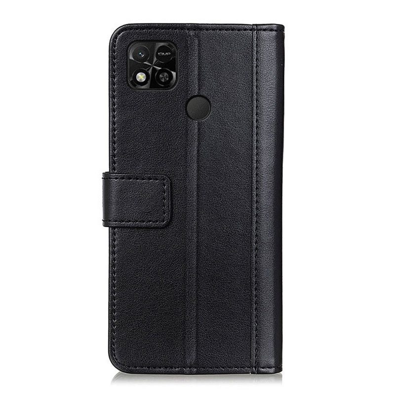 Flip Case Für Xiaomi Redmi 10A Ledereffekt