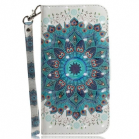 Flip Case Für Xiaomi Redmi 10A Mit Kordel Riemchen-mandala