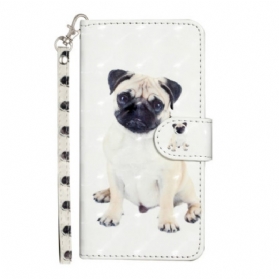 Flip Case Für Xiaomi Redmi 10A Mit Kordel Tanga-hund