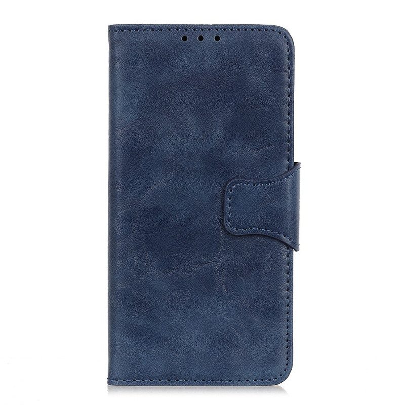 Flip Case Für Xiaomi Redmi 10A Wendeverschluss Aus Spaltleder