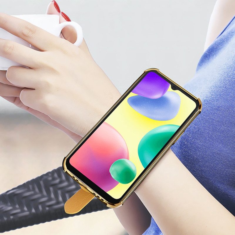 Handyhülle Für Xiaomi Redmi 10A Kroko-armband