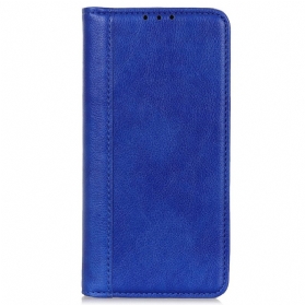 Schutzhülle Für Xiaomi Redmi 10A Flip Case Farbige Version Aus Spaltleder