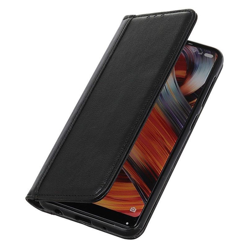 Schutzhülle Für Xiaomi Redmi 10A Flip Case Farbige Version Aus Spaltleder