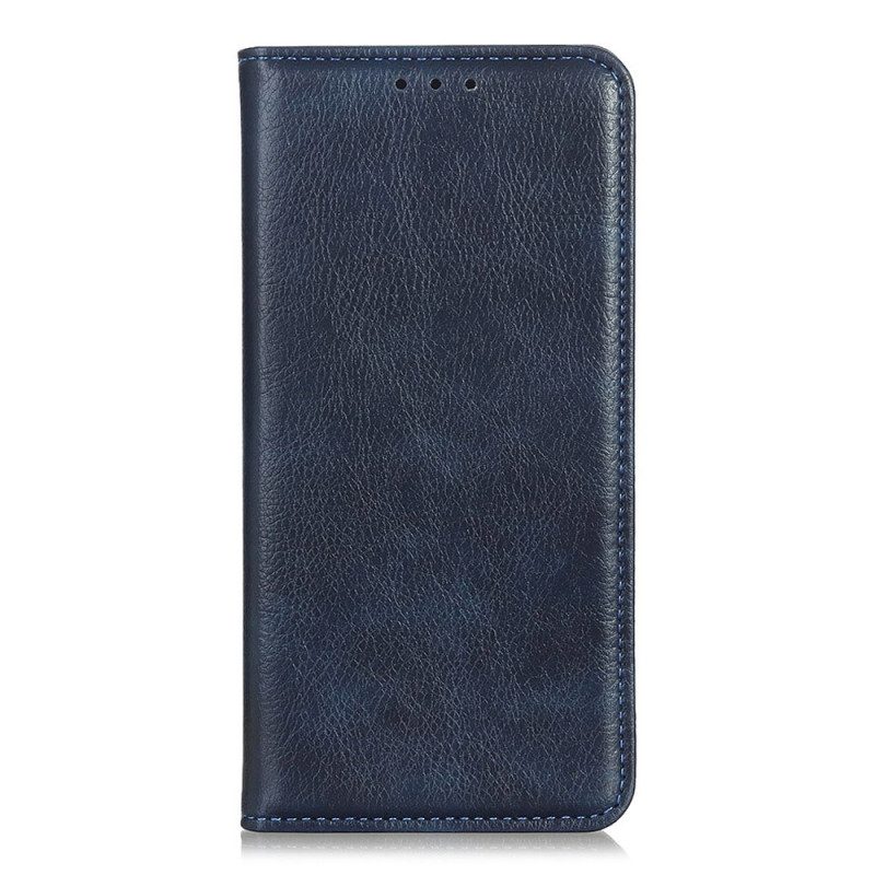 Schutzhülle Für Xiaomi Redmi 10A Flip Case Litschi-spaltleder-textur