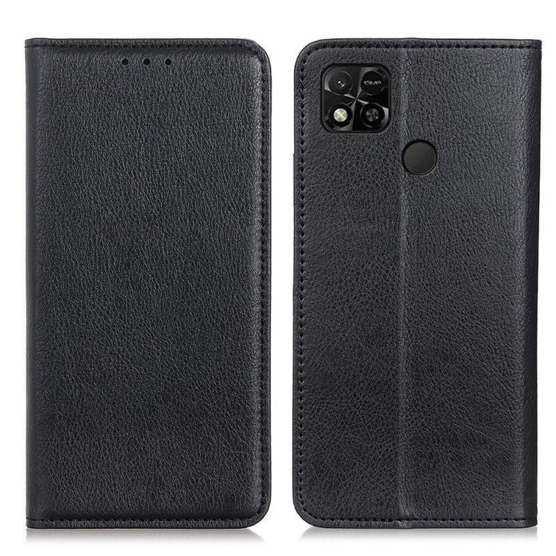 Schutzhülle Für Xiaomi Redmi 10A Flip Case Litschi-spaltleder-textur