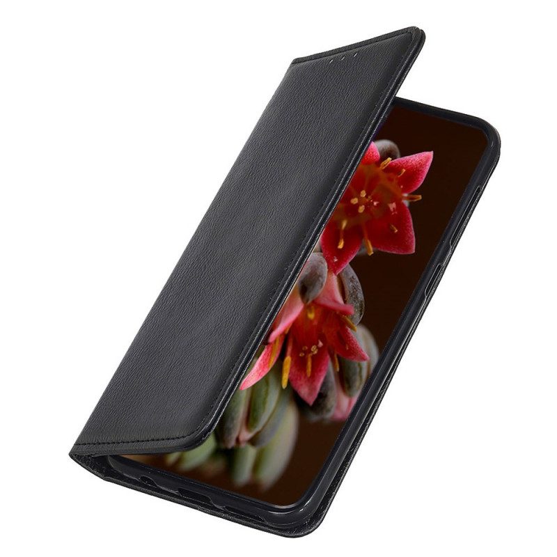 Schutzhülle Für Xiaomi Redmi 10A Flip Case Litschi-spaltleder-textur