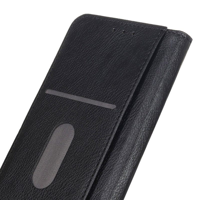 Schutzhülle Für Xiaomi Redmi 10A Flip Case Litschi-spaltleder-textur