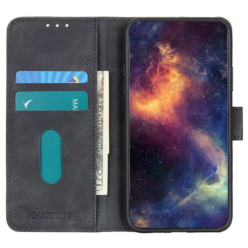 Flip Case Für Vivo X80 Pro Khazneh-ledereffekt