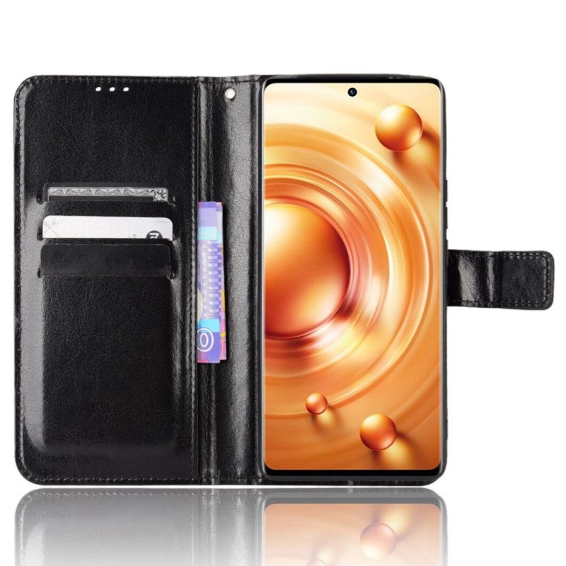 Lederhüllen Für Vivo X80 Pro Auffälliger Klassiker