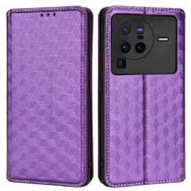 Schutzhülle Für Vivo X80 Pro Flip Case 3d-würfel