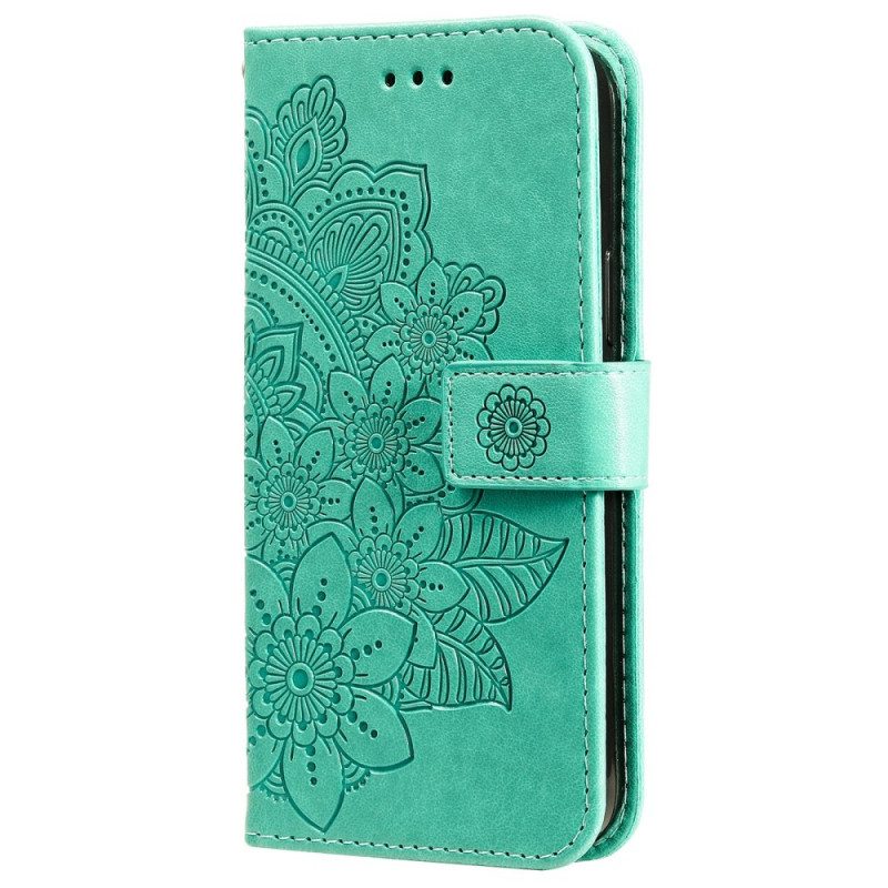 Flip Case Für Samsung Galaxy A03s Blumen-mandala