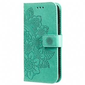 Flip Case Für Samsung Galaxy A03s Blumen-mandala