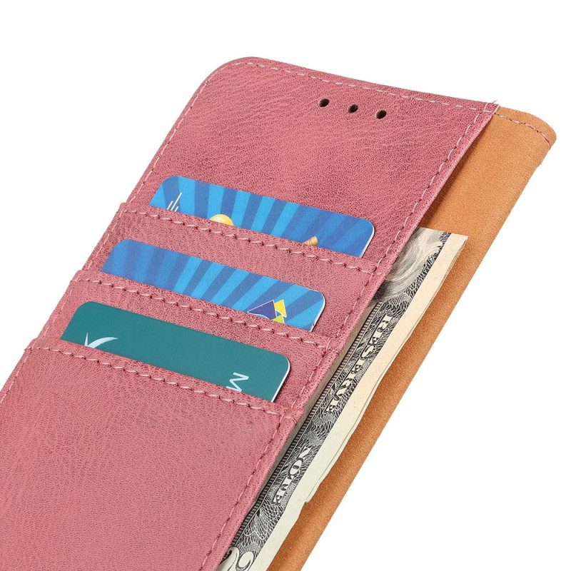 Flip Case Für Samsung Galaxy A03s Kunstleder Khazneh