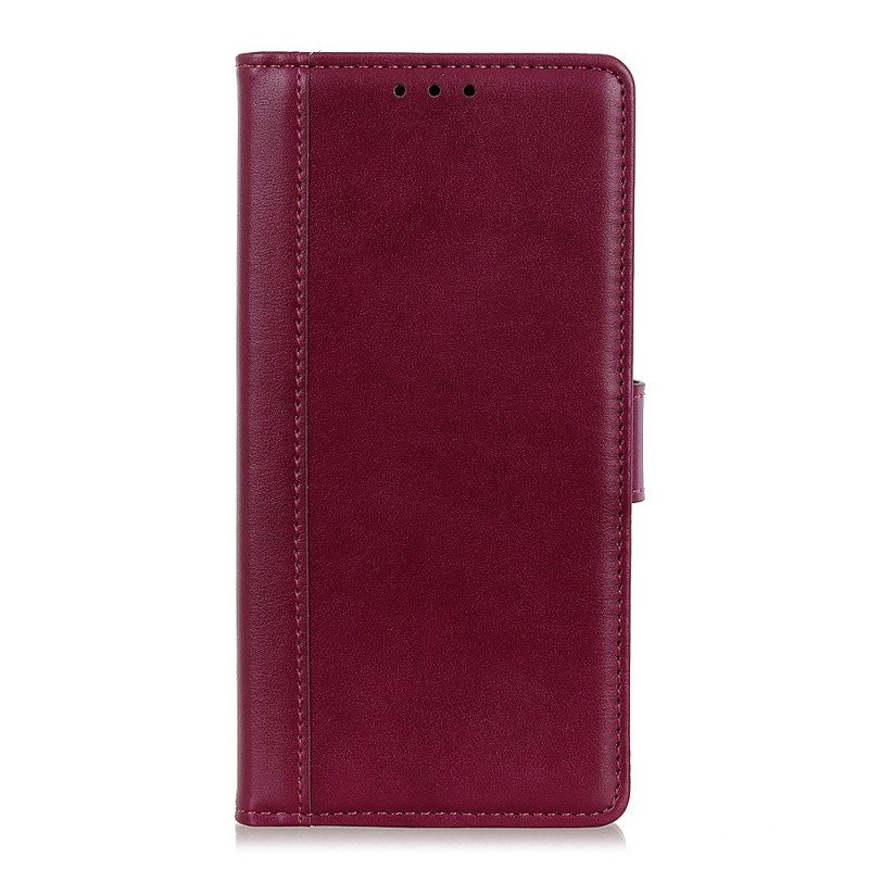 Flip Case Für Samsung Galaxy A03s Stil: Leder-eleganz