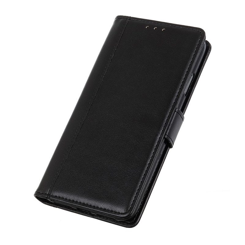 Flip Case Für Samsung Galaxy A03s Stil: Leder-eleganz