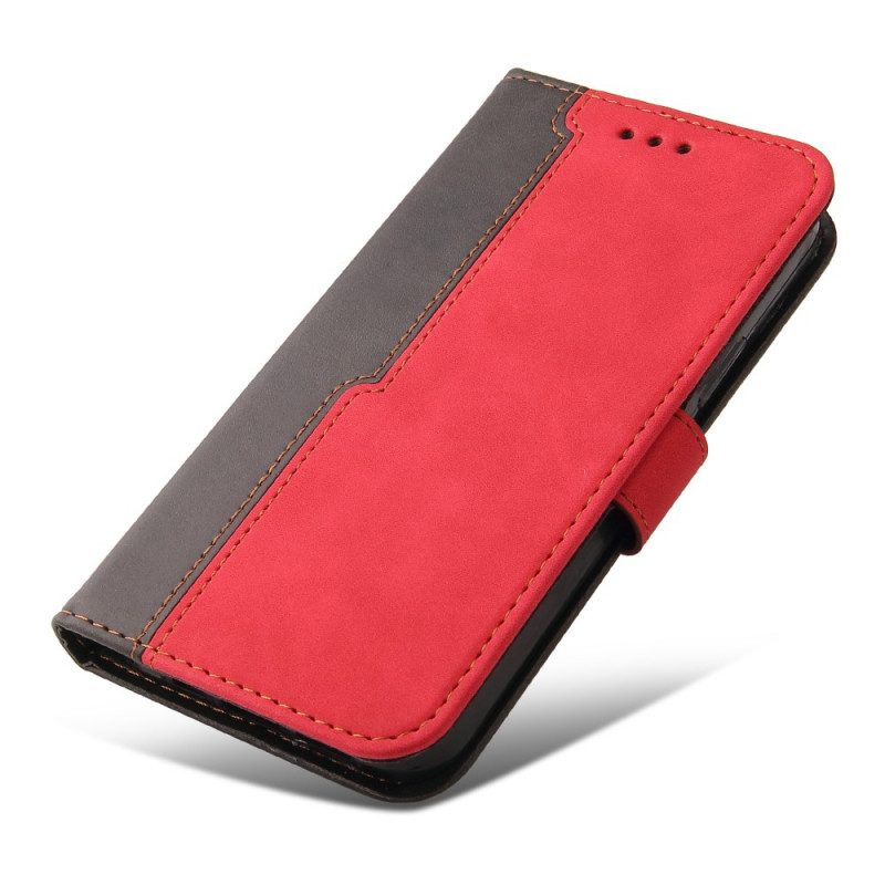 Flip Case Für Samsung Galaxy A03s Zweifarbig