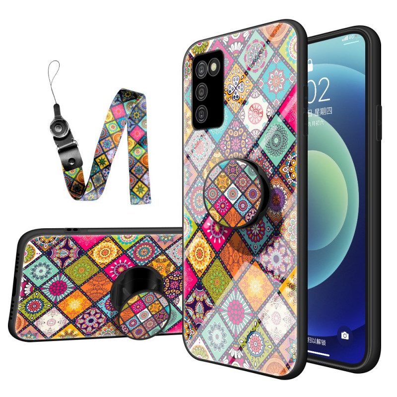 Handyhülle Für Samsung Galaxy A03s Patchwork-magnethalter