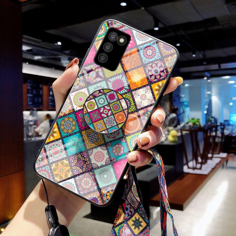 Handyhülle Für Samsung Galaxy A03s Patchwork-magnethalter