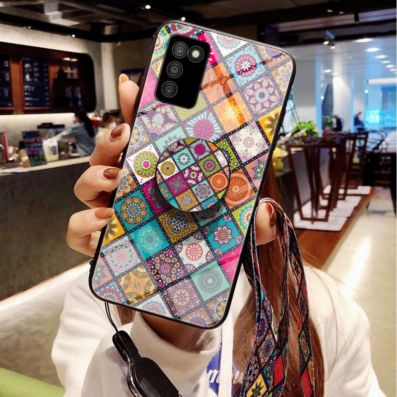 Handyhülle Für Samsung Galaxy A03s Patchwork-magnethalter