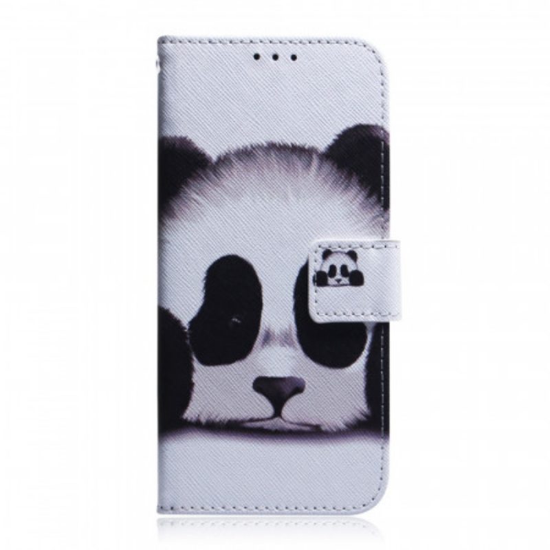 Lederhüllen Für Samsung Galaxy A03s Panda-gesicht