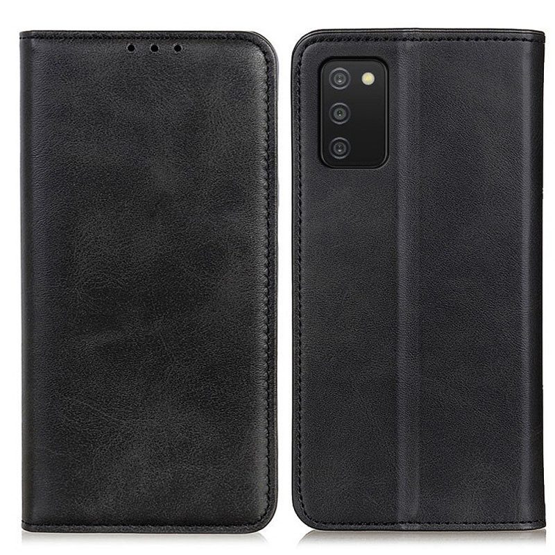 Schutzhülle Für Samsung Galaxy A03s Flip Case Elegantes Spaltleder