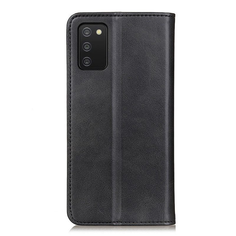 Schutzhülle Für Samsung Galaxy A03s Flip Case Elegantes Spaltleder