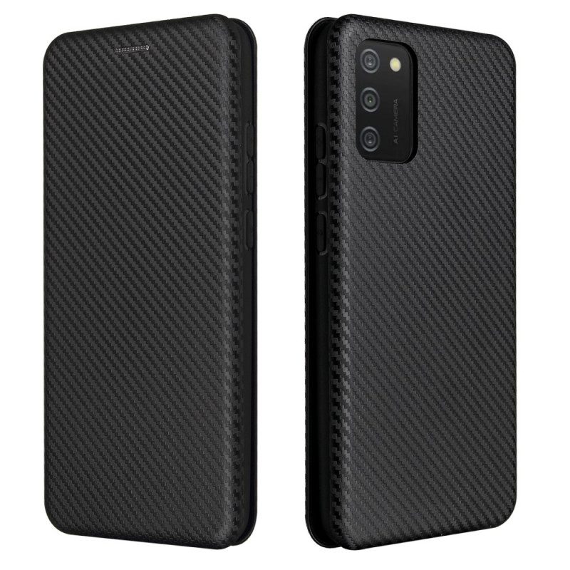 Schutzhülle Für Samsung Galaxy A03s Flip Case Kohlefaser