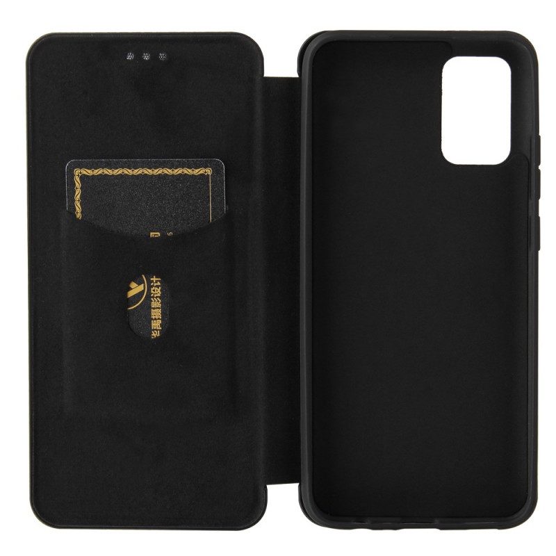 Schutzhülle Für Samsung Galaxy A03s Flip Case Kohlefaser