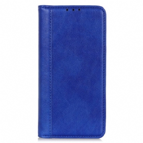 Schutzhülle Für Samsung Galaxy A03s Flip Case Litchi Business Spaltleder