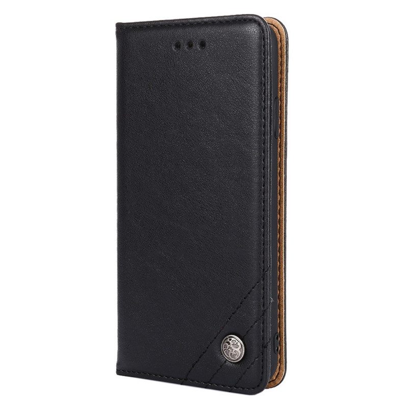 Schutzhülle Für Samsung Galaxy A03s Flip Case Stil Lederniete