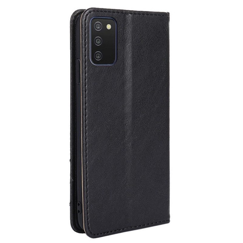 Schutzhülle Für Samsung Galaxy A03s Flip Case Stil Lederniete