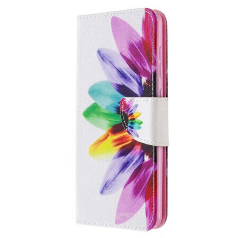 Flip Case Für Samsung Galaxy A31 Aquarellblume