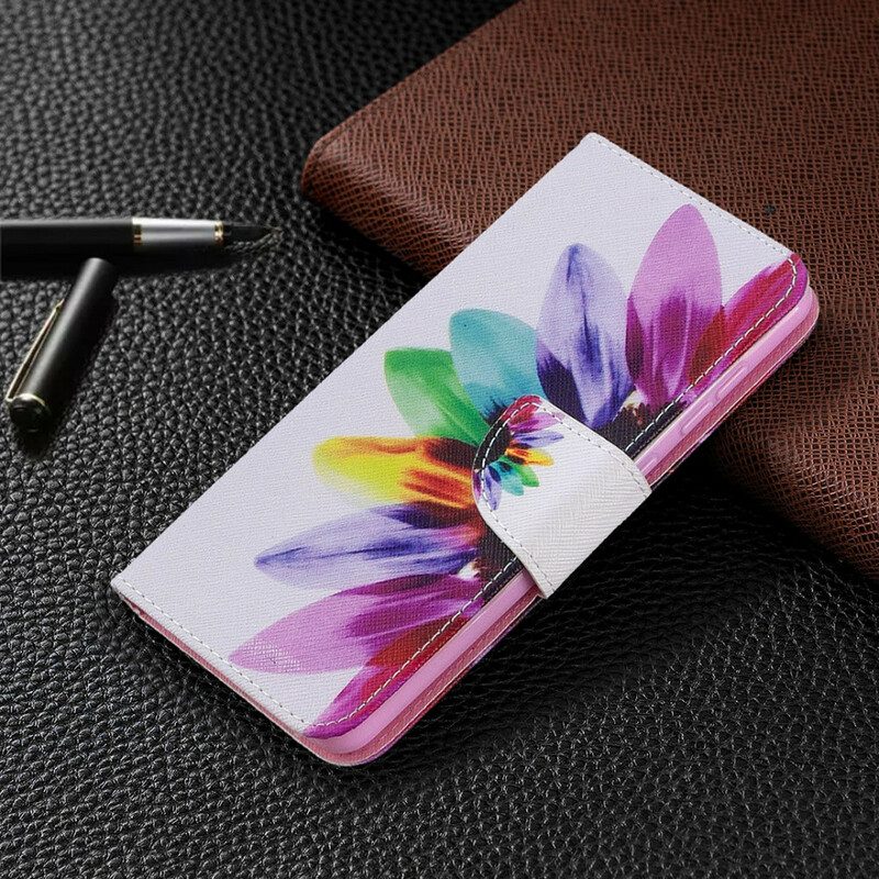 Flip Case Für Samsung Galaxy A31 Aquarellblume