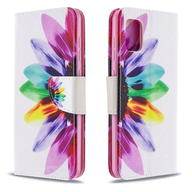 Flip Case Für Samsung Galaxy A31 Aquarellblume